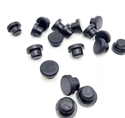 Buy 3/8  Rubber Drill Hole Plugs Push In Compression Stem 5/8  Top OD Bumpers Feet • 8.95$