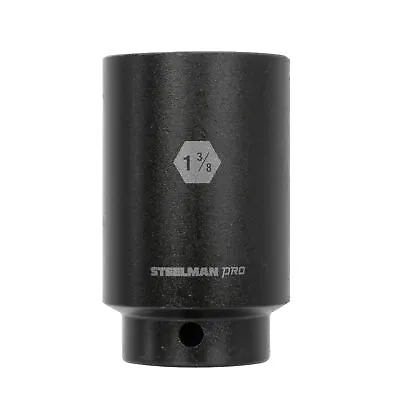 Buy STEELMAN PRO 1/2-Inch Drive 1-3/8-Inch Deep 6-Point Impact Socket, 60518 • 15.99$