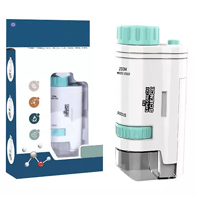 Buy Pocket Microscope Kit 200X Lab Handheld Microscope Battery Powered Microscope • 14.43$