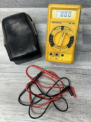 Buy Beckman Industrial Multimeter HD100 ~ Unit, Leads And Case ~ Works (K4A) • 44.95$