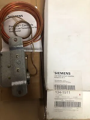 Buy Siemens 134-1511 Low Temperature Cutout Control Range 35 To 45 Deg • 49.99$