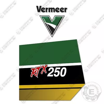 Buy Fits Vermeer RTX250 Decal Kit Stump Grinder - 7 YEAR OUTDOOR 3M VINYL! • 39.95$