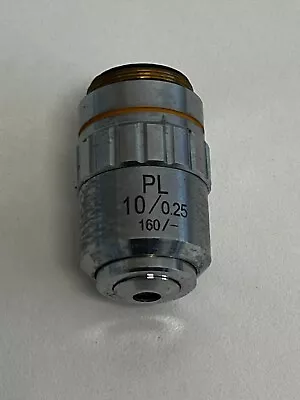 Buy A9: Laboratory Microscope Objective Lens PL 10/0.25 160/- • 20$