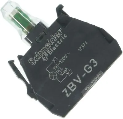Buy ZBVG3, Schneider Electric, Green Light Block For Head Ø22 • 35.28$