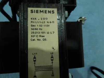 Buy Siemens  Model: 25-213-101-017 Transformer • 22.99$