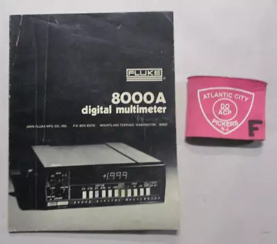 Buy Fluke 8000a Digital Multimeter Instruction Manual • 13.62$