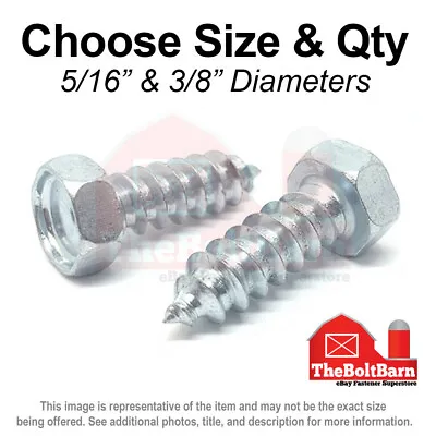 Buy (All Sizes & Qty's) Indented Hex Head Self Tapping Sheet Metal Screws Zinc • 10.22$