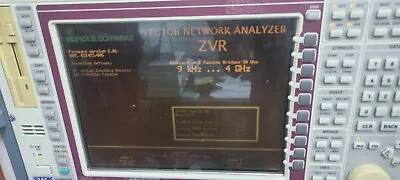 Buy Rohde & Schwarz (R&S) ZVR Vector Network Analyzer, 9KHz-4GHz, W/opt B15/K9 • 4,999$
