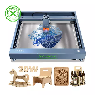 Buy (Refurbished) XTool D1 Pro 20W Laser Engraver Powerful Engraving Cutting Machine • 699.99$
