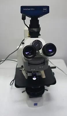Buy ZEISS AXIO SCOPE.A1 LED FLUORESCENCE MICROSCOPE W 10x, 40x, 100x, AXIOCAM MRM • 10,999$