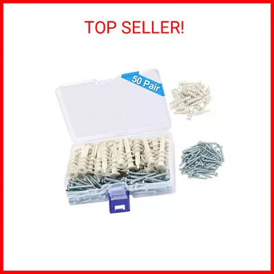 Buy Drywall Anchors And Screws Kit, 100Pcs Self Drilling, Heavy Duty, Hanging Pictur • 9.69$