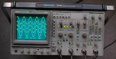 Buy Tektronix 2246 MOD A Four Channel 100 MHz Oscilloscope, Two Probes, Power Cord • 385$