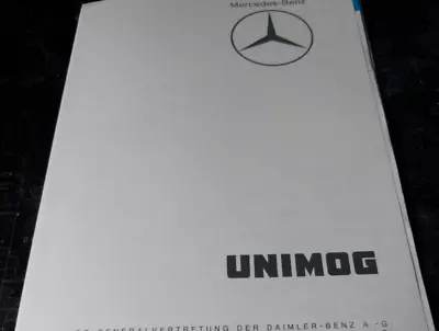 Buy UNIMOG MB Trac 1968-74 Offers/sales/communications From The General Representation • 108.75$