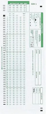 Buy Scantron 882 E Lovas Compatible Testing Forms (Choice 100 500 Pack) 882e Sheets • 40.75$