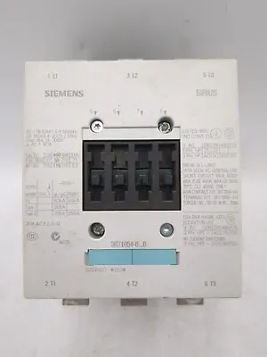 Buy Siemens 3RT10546AF36 Sirius 3RT 3 Pole Contactor, 115 A, 55 KW, 110 - 127 Volt • 550$