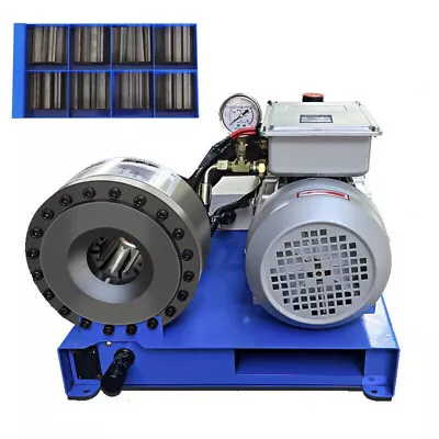 Buy Electric Hydraulic Hose Crimping Machine Automatic Hose Crimper With 8 Set Dies • 1,736.99$