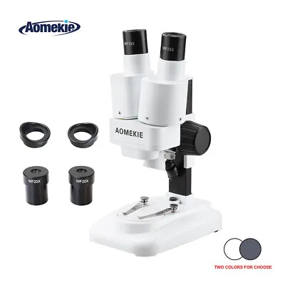 Buy 20X/40X Binocular Stereo Microscope With LED For PCB Solder Phone Repair Tool • 45.60$