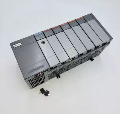 Buy Allen-Bradley SLC500 1746-P2 Power Supply With 7 Slot Rack Chassis 1746-A7 Used • 160$