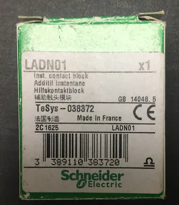 Buy SCHNEIDER ELECTRIC TELEMECANIQUE LADN01 NC Auxiliary Contact Block TESYS 038872 • 10$
