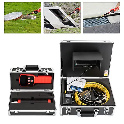 Buy 512HZ Sewer Camera HD Pipe Inspection Camera 7  LCD Monitor 100FT  Waterproof • 617.50$