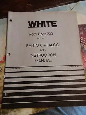 Buy White Wfe Roto Boss 300 Roto Tiller 991-199 Parts Catalog And Instruction Manual • 7.20$