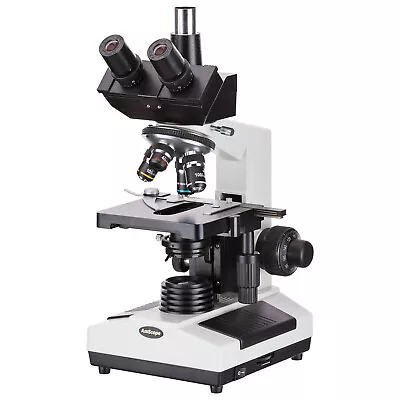 Buy AmScope 40X-2500X Trinocular Compound Microscope Mult-Use Biological Lab Clinic • 292.99$