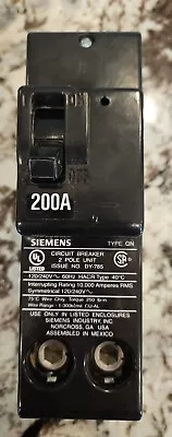 Buy SIEMENS 200Amp Circuit Breaker 2 Pole Unit QN2200 120/240 • 109.99$