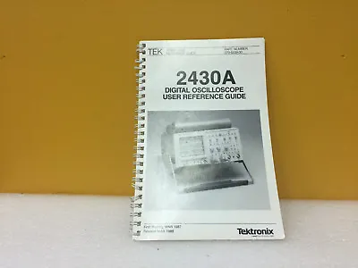 Buy Tektronix 070-6339-00 2430A Digital Oscilloscope User Reference Guide • 31.99$