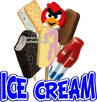 Buy Ice Cream DECAL (Choose Your Size) Bars Food Truck Concession Sticker • 13.99$