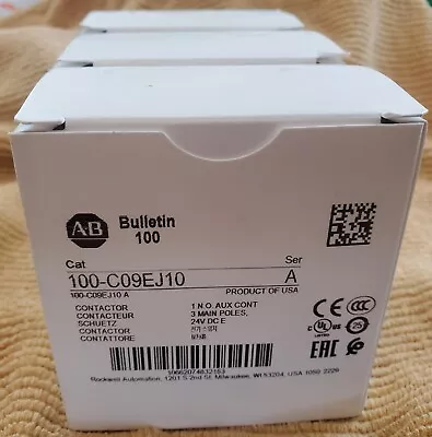 Buy Allen Bradley 100-C09EJ10 Contactor 24VDC, Brand New • 55$