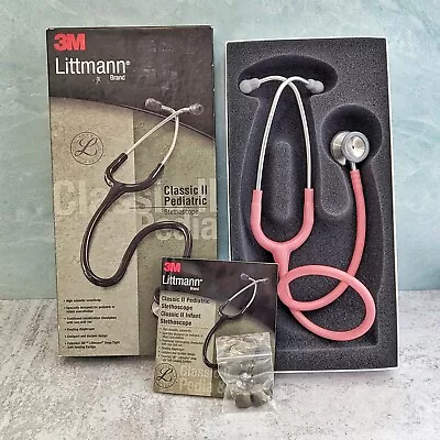 Buy 3M Littmann Classic II Pediatric Monitoring Stethoscope  Pearl Pink Finish 2115 • 129.95$