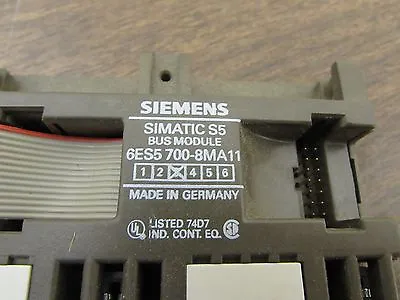 Buy Siemens Simatic S5 6es5 700-8ma11 Bus Module Ga3  • 4.99$