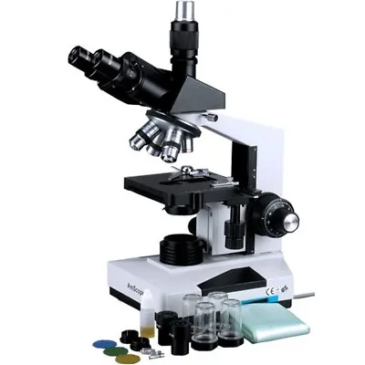 Buy AmScope 40X-2000X Trinocular Compound Microscope With 30W Halogen Light • 477.99$