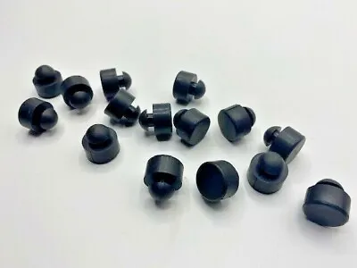 Buy 3/8” Tall Rubber Push-In  Bumper, Fits 5/16” Hole X 5/8” OD (15 Pieces) • 10.99$