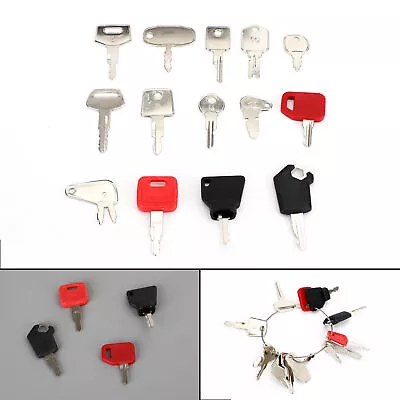 Buy 14 Keys Heavy Construction Equipment Ignition Key Set For Cat JD JCB Komatsu • 17.85$