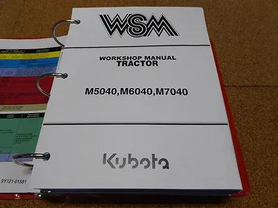 Buy Kubota M5040, M6040, M7040 Tractor Service Workshop Shop Repair Manual • 88.99$