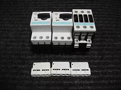 Buy Lot Of Siemens Contactor Starter Protector 3rt1026-1a 3rv1021-1aa10 3rv1901-1e • 198.99$