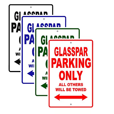 Buy Glasspar Parking Only Boat Ship Yacht Marina Lake Dock Aluminum Metal Tin Sign • 39.99$