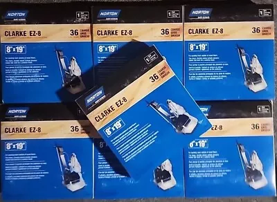 Buy (7) Norton Clarke - American Sanders EZ8 Cloth 8x19 -36 Grit Sanding Belt LOT ×7 • 29.99$