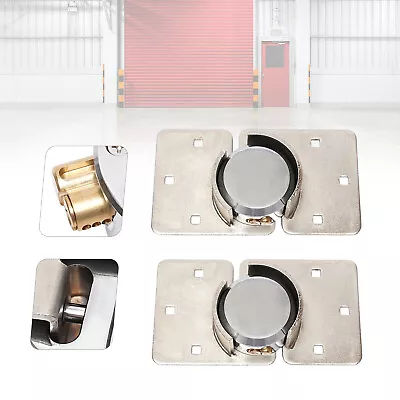 Buy Usa 2x Steel Garage Lock Heavy Duty Van Shed Door Security Padlock Hasp Lock Set • 31$