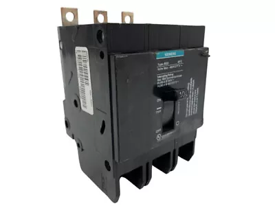 Buy Siemens BQD3100 3 Pole 480v 100 Amp Circuit Main Breaker • 150$