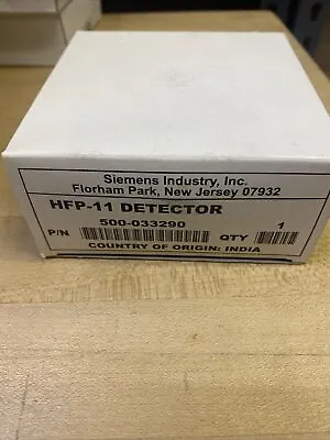 Buy Siemens HFP-11  New FIRE ALARM Smoke Detector 500-033290 • 275$
