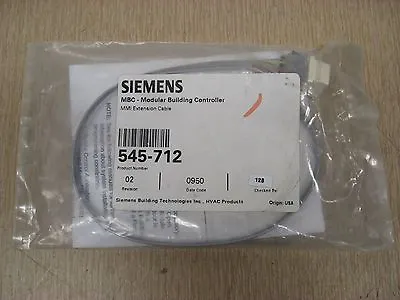 Buy New Siemens 545-712 MBC Modular Building Controller MMI RJ11 Extension Cable • 39.99$
