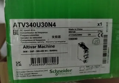 Buy NEW Schneider ATV340U30N4 INVERTER In Box Fast Shipping • 594$