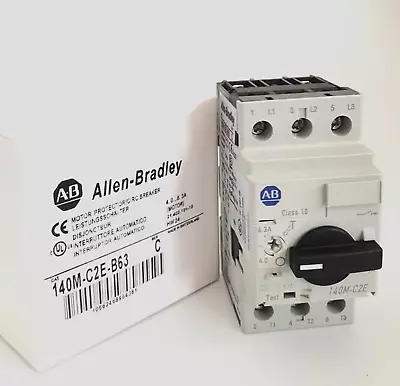 Buy NEW Allen Bradley 140M-C2E-B63 Motor Protector Circuit Breaker 140MC2EB63 • 144.90$