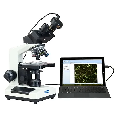Buy 2000X Darkfield Compound Microscope+1.3MP Camera Compatible W Windows/Mac/Linux • 553.99$