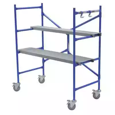 Buy 4 Ft. X 3.8 Ft. X 2 Ft. Portable Rolling Scaffold 500 Lb. Load Capacity • 139.32$