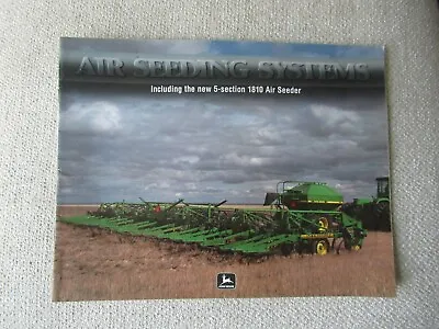 Buy 1996 John Deere Seeding Systems 1850 No Till Air Drill, 1810 Air Seeder Brochure • 8.99$