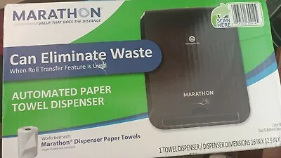 Buy GP Marathon Automated Touchless Paper Towel Dispenser Black Sealed Battery Power • 35$