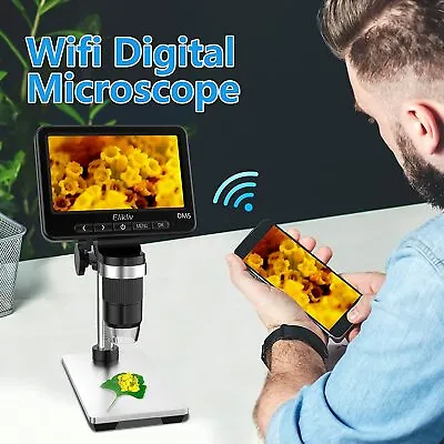 Buy Elikliv 5  1080P HD Coin Microscope 1000X Wireless Digital Microscope + 32GB • 79.50$